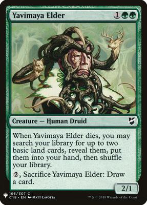 Yavimaya Elder card from The List Reprints