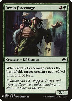 Yeva's Forcemage card from The List Reprints