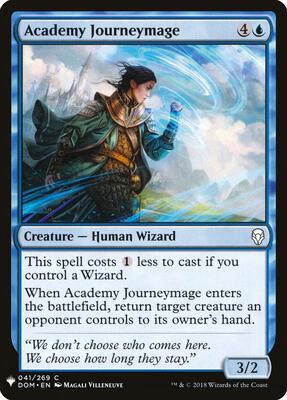 Academy Journeymage card from The List Reprints