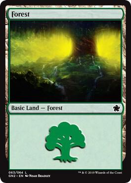 Forest (063) card from Magic Game Night 2019