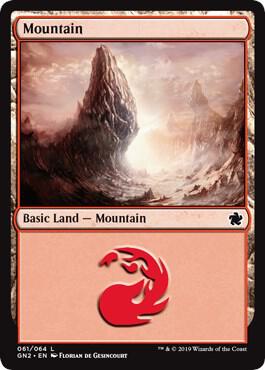 Mountain (061) card from Magic Game Night 2019
