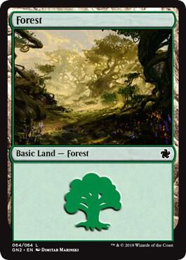 Forest (064) card from Magic Game Night 2019