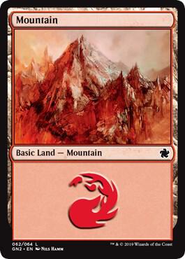 Mountain (062) card from Magic Game Night 2019