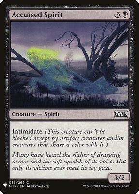 Accursed Spirit card from The List Reprints
