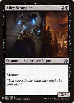 Alley Strangler card from The List Reprints
