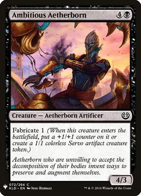 Ambitious Aetherborn card from The List Reprints