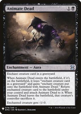 Animate Dead card from The List Reprints