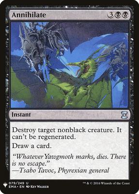 Annihilate card from The List Reprints