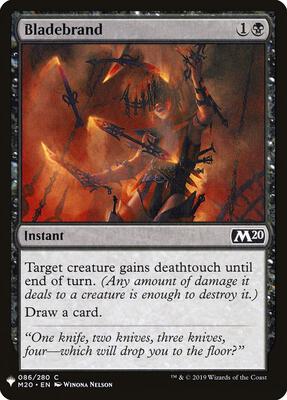 Bladebrand card from The List Reprints