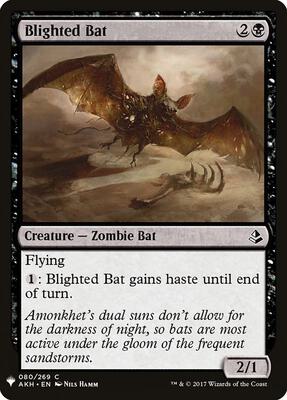 Blighted Bat card from The List Reprints