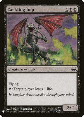 Cackling Imp card from The List Reprints