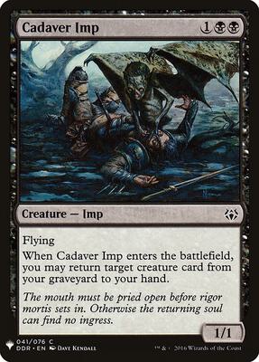 Cadaver Imp card from The List Reprints