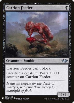 Carrion Feeder card from The List Reprints