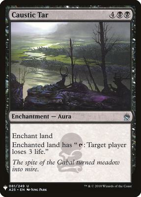 Caustic Tar card from The List Reprints
