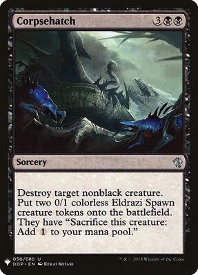 Corpsehatch card from The List Reprints