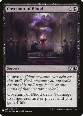 Covenant of Blood card from The List Reprints