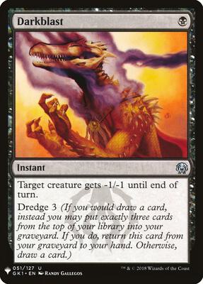 Darkblast card from The List Reprints