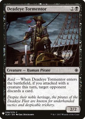 Deadeye Tormentor card from The List Reprints