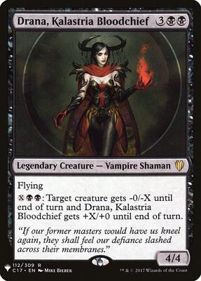 Drana, Kalastria Bloodchief card from The List Reprints