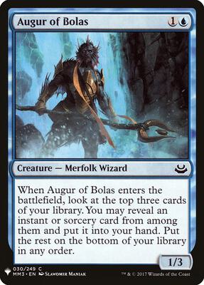 Augur of Bolas card from The List Reprints