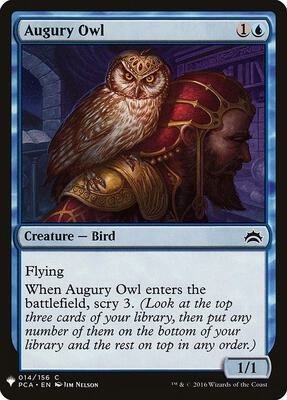Augury Owl card from The List Reprints