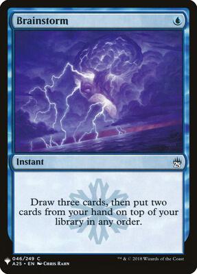 Brainstorm (A25) card from The List Reprints