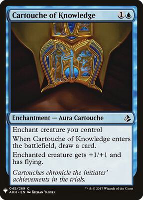 Cartouche of Knowledge card from The List Reprints