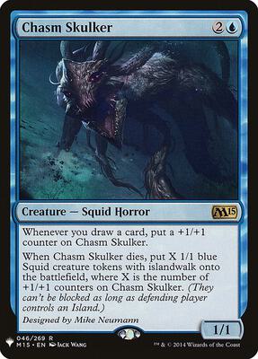 Chasm Skulker card from The List Reprints