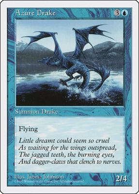 Azure Drake card from Fifth Edition