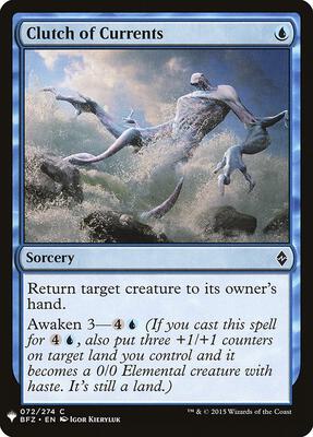 Clutch of Currents card from The List Reprints