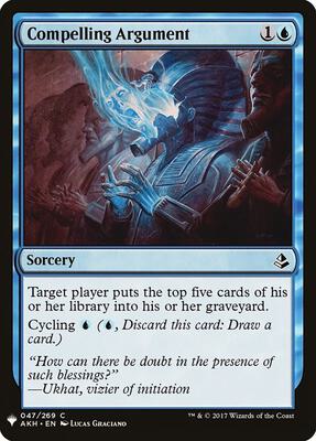 Compelling Argument card from The List Reprints