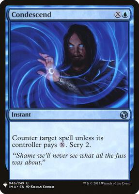 Condescend card from The List Reprints