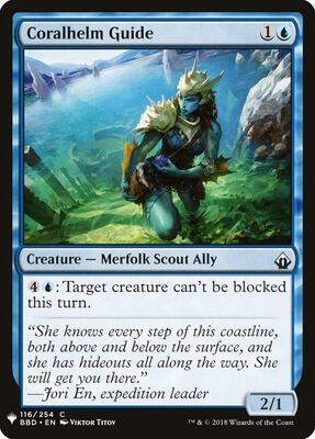 Coralhelm Guide card from The List Reprints