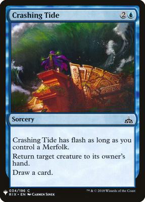 Crashing Tide card from The List Reprints