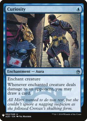 Curiosity (A25) card from The List Reprints