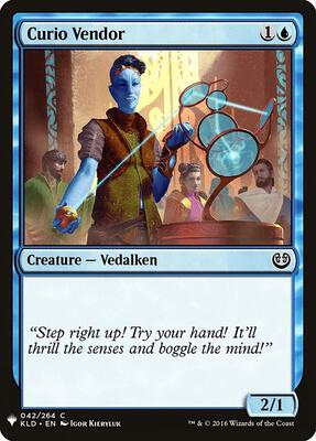 Curio Vendor card from The List Reprints