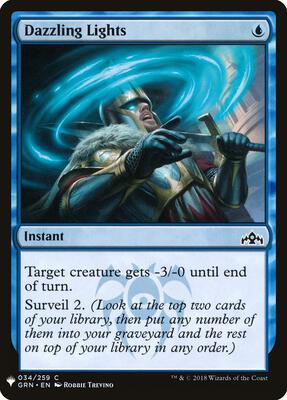 Dazzling Lights card from The List Reprints