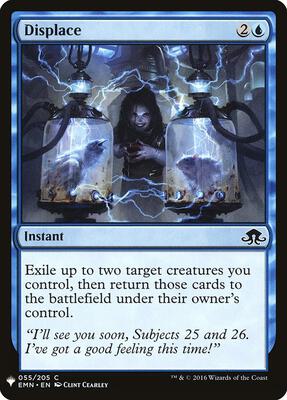Displace card from The List Reprints