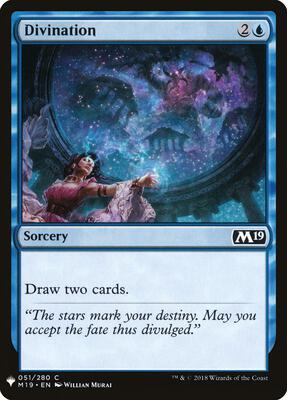 Divination card from The List Reprints