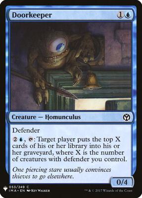 Doorkeeper card from The List Reprints