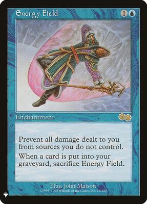 Energy Field card from The List Reprints