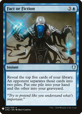 Fact or Fiction (CM2) card from The List Reprints