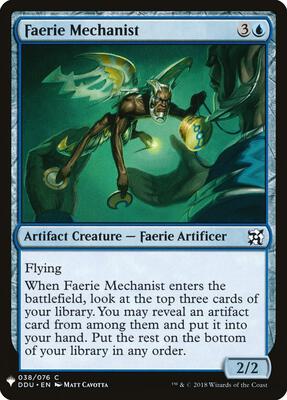Faerie Mechanist card from The List Reprints