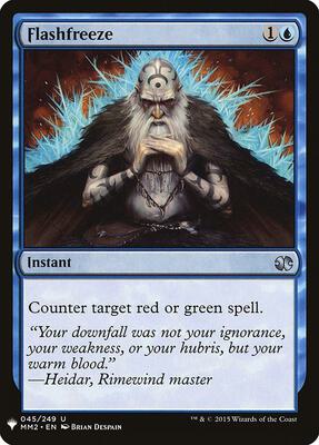 Flashfreeze card from The List Reprints