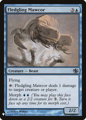 Fledgling Mawcor card from The List Reprints