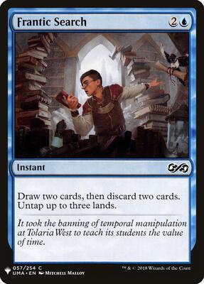 Frantic Search card from The List Reprints