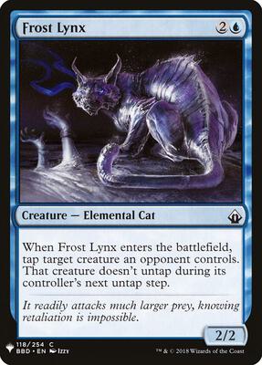 Frost Lynx card from The List Reprints