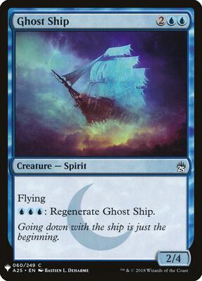 Ghost Ship card from The List Reprints