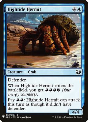 Hightide Hermit card from The List Reprints