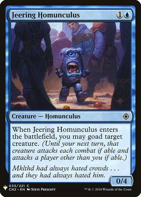 Jeering Homunculus card from The List Reprints